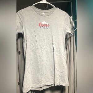 Women’s Coors Light T-Shirt Size Large(smaller fit)Gray in color.Preloved.